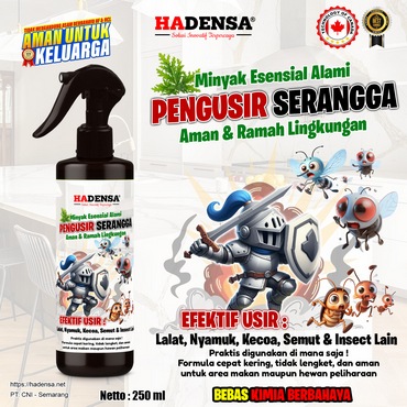 Minyak Alami Pengusir Serangga (Anti Semut, Kecoa, Lalat, Nyamuk, dll)