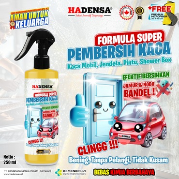 Pembersih Kaca Super – Khusus Noda Bandel, Bening Tanpa Pelangi & Anti Kusam