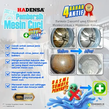 Pembersih Mesin Cuci DeepClean Xpert Bersihkan Kotoran, Jamur, Bakteri (100 g)